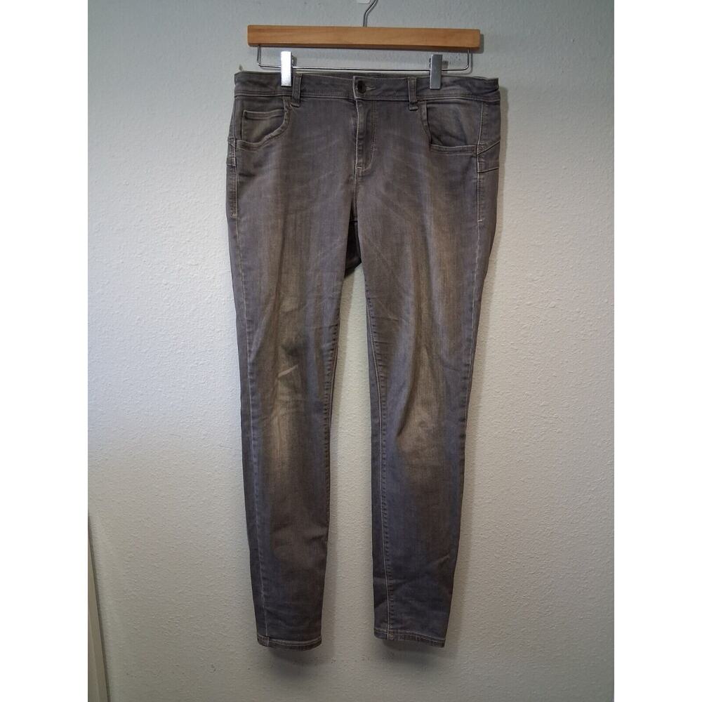 Benetton Jeans Skinny Fit Cotton Denim Medium Wash Gray Skinny Pin-up Size 32